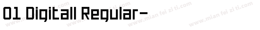01 Digitall Regular字体转换
